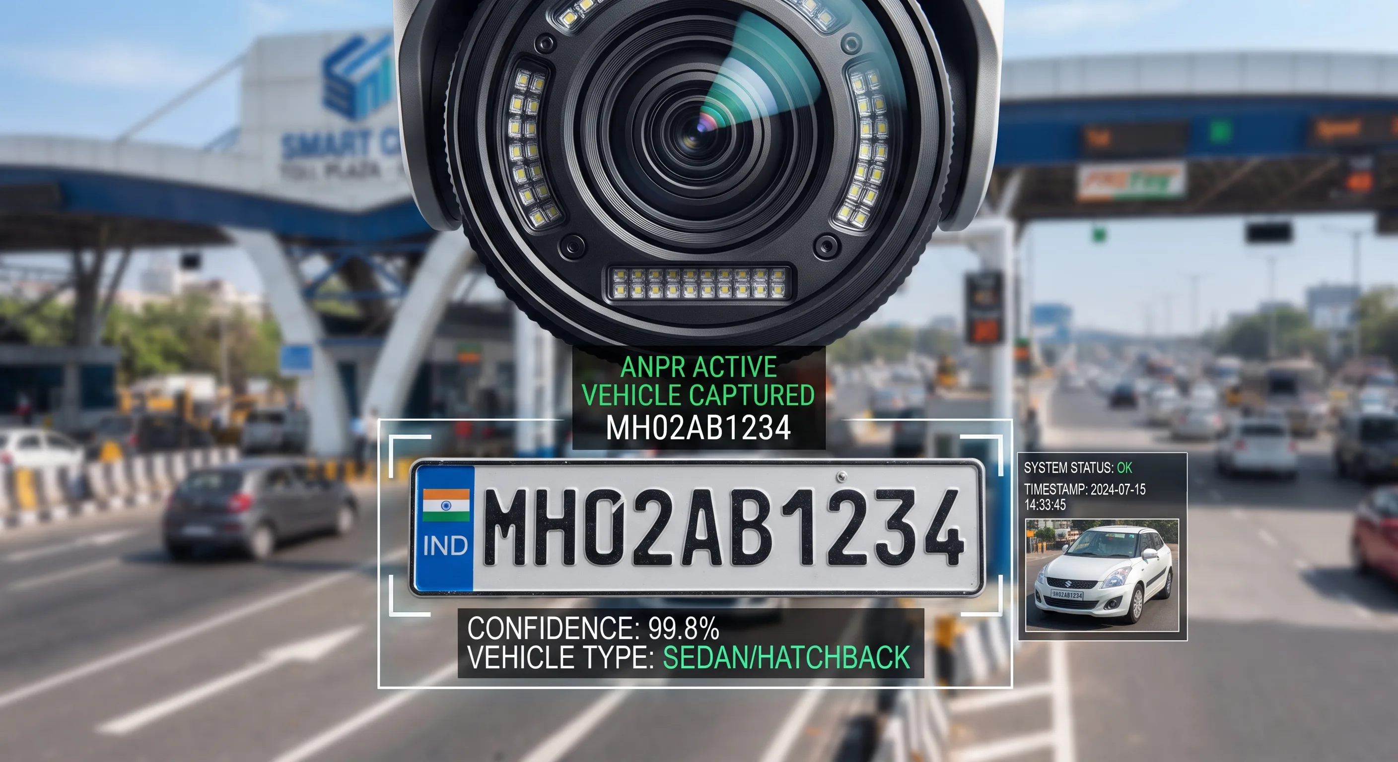 ANPR AI vision camera analytics dashboard