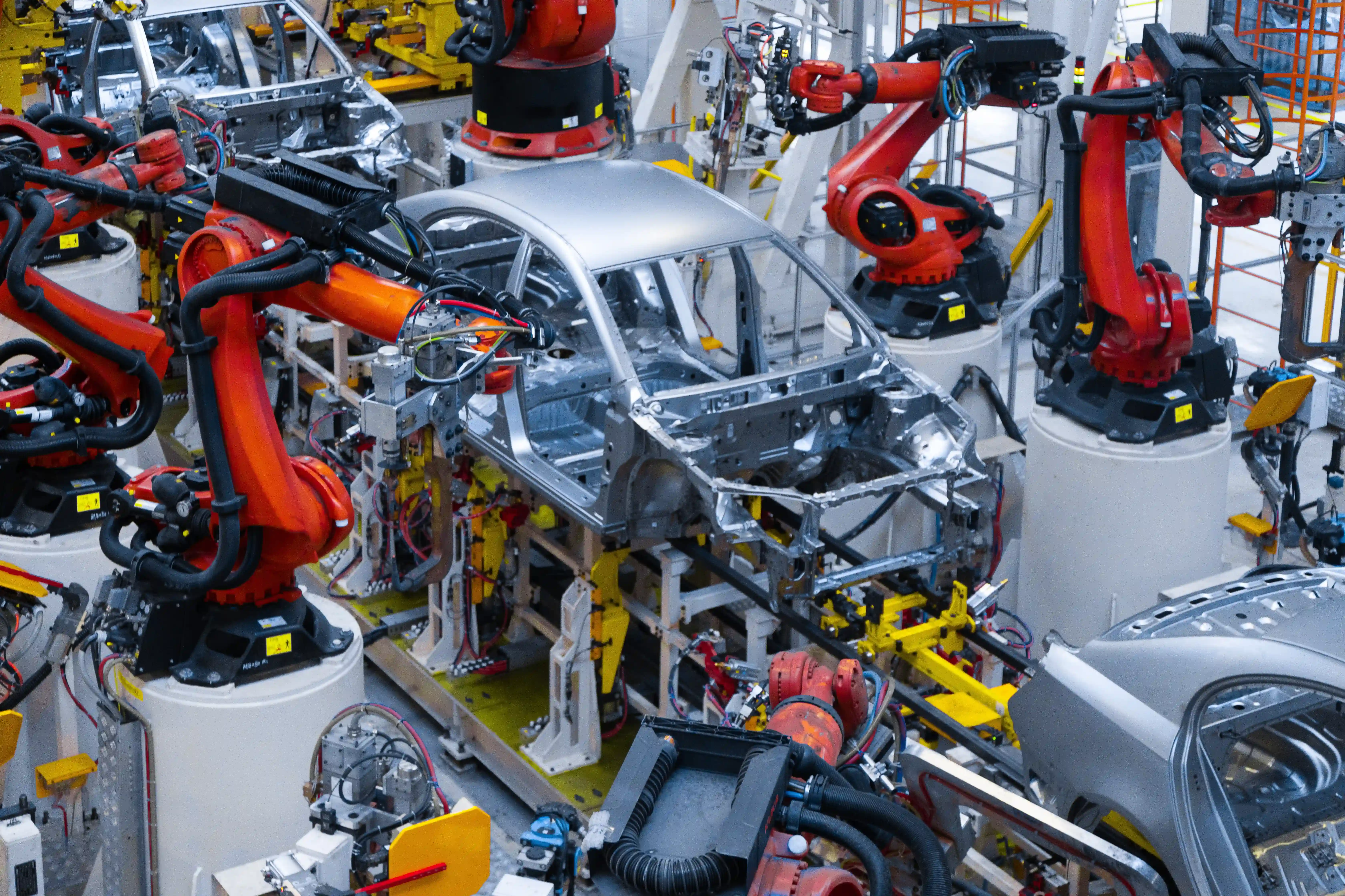 Automotive production line automation and connected IoT manufacturing systems