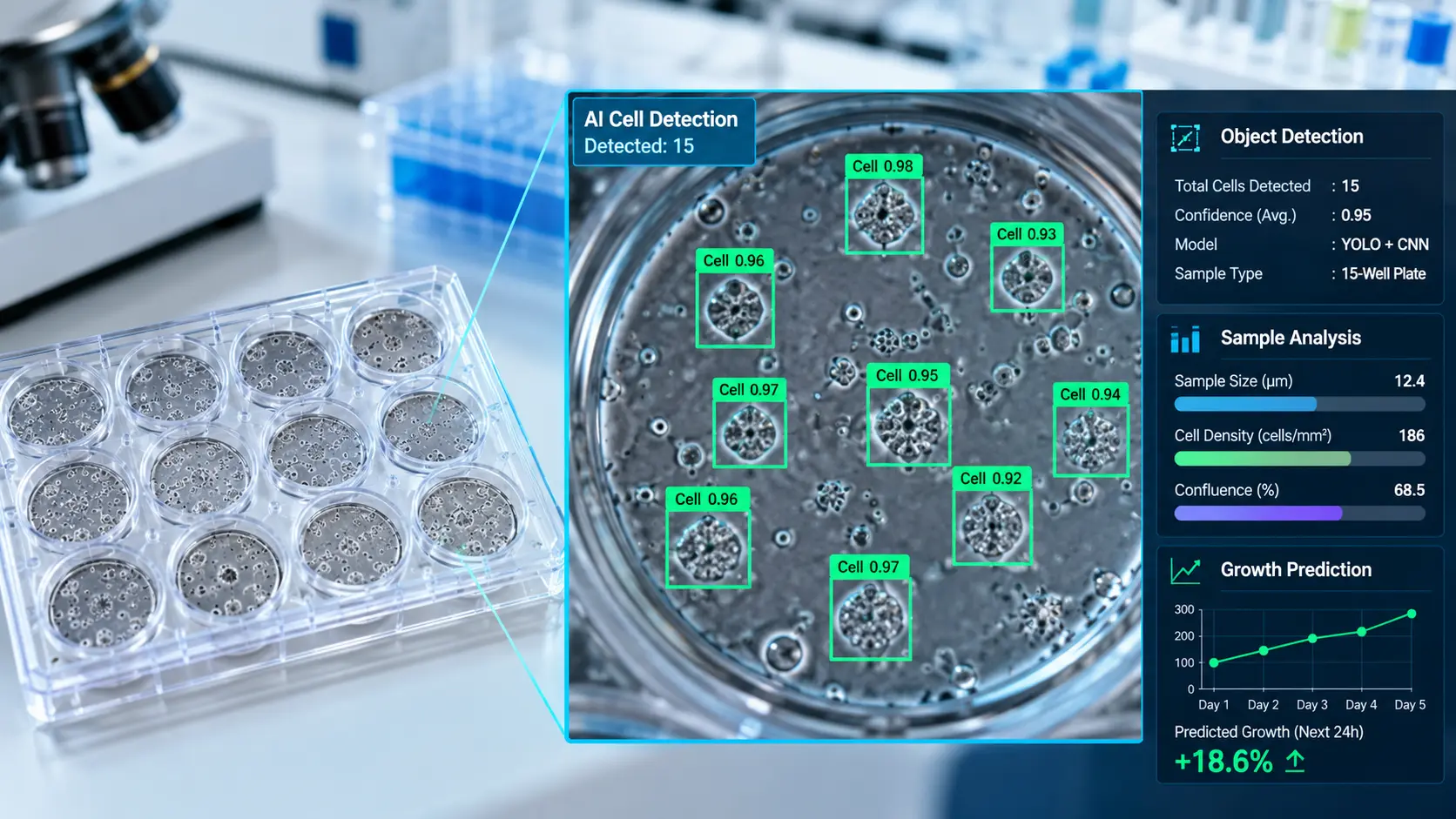 Cell Plate Analytics Computer Vision Engine