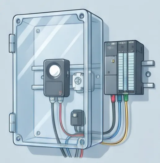 Compact lux light sensor designed for flexible PLC and SCADA system integration in smart manufacturing